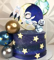 Bolo de aniversario infantil - Astronauta