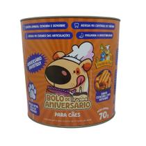 BOLO DE ANIVERSÁRIO P/ CÃES - CENOURA COM GENGIBRE 70g