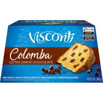 Bolo de Páscoa Visconti Gotas de Chocolate Cobertura Açucarada 360g Caixa Tradicional