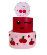 Bolo fake cerejinha