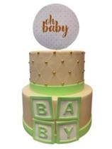 Bolo fake chá bebe verde Bolo fake chá bebe verde