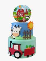 Bolo fake fazendinha vaquinha Bolo fake fazendinha vaquinha