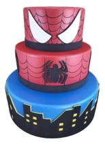 Bolo Fake Homem Aranha Aniversário Festa Decoração