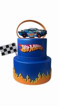 Bolo fake hotwheels azul
