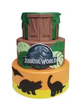 Bolo Fake Jurassic World 3 andares