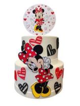 Bolo Fake Minnie Branca