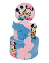 Bolo Fake Minnie e Mickey Baby