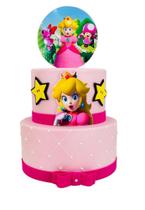 Bolo Fake Princesa Peach Pink Bolo Fake Princesa Peach Pink