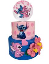 Bolo Fake Stitch e Angel