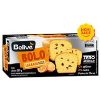 Bolo Sem Glúten, Sem Açúcar, Sem Leite de Laranja com Gotas Chocolate Belive 260g