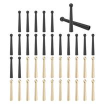 Bolo Tie Tips PATIKIL, 40 peças de liga leve, 5 cm de comprimento, dourado claro/preto Bolo Tie Tips PATIKIL, 40 peças de liga leve, 5 cm de comprimento, dourado claro/preto