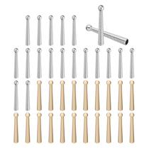 Bolo Tie Tips PATIKIL 40 unidades de liga de 5 cm de comprimento e 5 mm de diâmetro Bolo Tie Tips PATIKIL 40 unidades de liga de 5 cm de comprimento e 5 mm de diâmetro