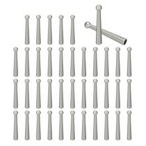 Bolo Tie Tips PATIKIL Light Silver Alloy 5 cm 40 peças de artesanato DIY Bolo Tie Tips PATIKIL Light Silver Alloy 5 cm 40 peças de artesanato DIY