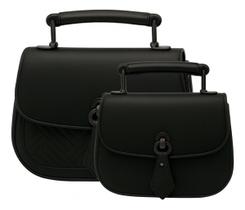 Bolsa 2 em 1 Feminina com Chaveiro Pompom e Fecho Magnético Versatil