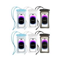 Bolsa À Prova d'Água Transparente Para Telefone Com Tela Sensível Ao Toque Abaixo De 7,2 Polegadas