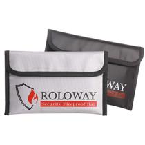 Bolsa à prova de fogo ROLOWAY Small (13 x 20 cm) para dinheiro e objetos de valor