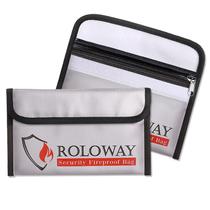 Bolsa à prova de fogo ROLOWAY Small (13 x 20 cm) para dinheiro e objetos de valor