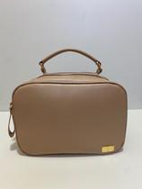 Bolsa a tiracolo mini baú caprina preta Bolsa a tiracolo mini baú caprina preta