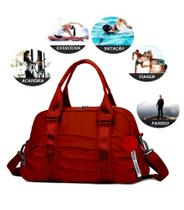 Bolsa Academia Feminina Sacola Viagem Esporte Natação Exercicios Impermeável Multifunção Transversal Bolsa Academia Feminina Sacola Viagem Esporte Natação Exercicios Impermeável Multifunção Transversal