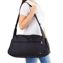 Bolsa Academia Fitness Preta Multiuso Natação Esporte Trabalho Resistente Beach Tennis Transversal
