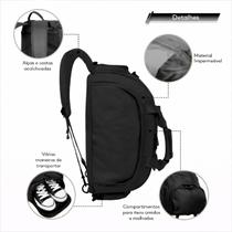 Bolsa Academia Masculina Viagem Grande Esportiva Fitness Gym