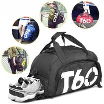 Bolsa Academia T60 Esportiva Grande Masculina Viagem Treino Fitness Multiuso entrega ágil