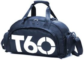Bolsa Academia T60 Transversal Com Compartimentos Cor Azul