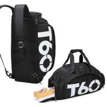 Bolsa Academia T60 Transversal Mochila Academia Com Compartimentos