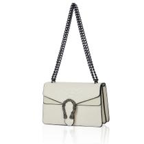 Bolsa Aiqudou Crossbody Ombro Quadrada com Estampa de Cobra