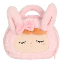 Bolsa Alça De Mão Plush Coelha Rosa - Metoo