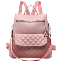 Bolsa Alça Transversal Feminina Anti Furto Casual Mochila Social Reforçada Ajustável Média Compacta Mochilinha Juvenil F