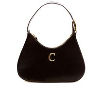 Bolsa Alessia Couro Preto Cecconello 2316-2