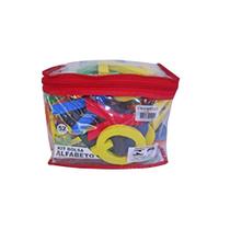 Bolsa Alfabetos Com 52 Peças 8Cm