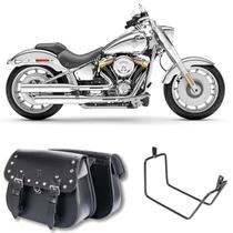 Bolsa Alforge Custom Com Cravos 18L Afastador Harley Davidson Fat Boy Bolsa Alforge Custom Com Cravos 18L Afastador Harley Davidson Fat Boy