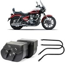 Bolsa Alforge Custom Lateral 30 Litros + Afastador Royal Enfield Super Meteor 650 Bolsa Alforge Custom Lateral 30 Litros + Afastador Royal Enfield Super Meteor 650