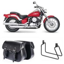 Bolsa Alforge Lateral Custom 18 Litros Com Afastador Yamaha Drag Star 650 Par Bolsa Alforge Lateral Custom 18 Litros Com Afastador Yamaha Drag Star 650 Par