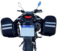 Bolsa Alforge Moto Universal Impermeável Forrado Eva 3mm