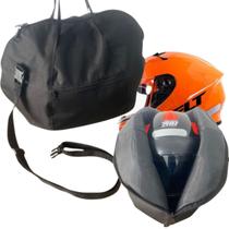 Bolsa Alforge Porta Capacete Moto Almofadado Anti Riscos Top