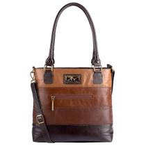 Bolsa Alice em couro café