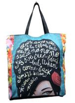 Bolsa Amy Winehouse Sacola Ecobag Lateral Floral