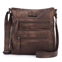 Bolsa Angel Barcelo Crossover Purse Crossover em couro marrom Bolsa Angel Barcelo Crossover Purse Crossover em couro marrom