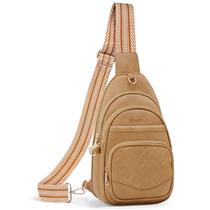 Bolsa Anti-Furto Sunpour em material vegano Camel