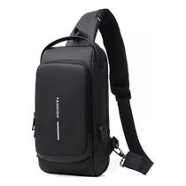 Bolsa anti-roubo esportiva com carregamento USB para homens Bolsa anti-roubo esportiva com carregamento USB para homens