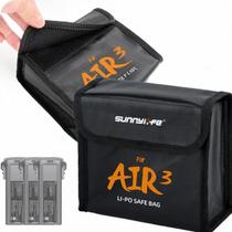 Bolsa Antichamas Li-Po Safe para 3 Baterias de Drone DJI Air 3/3s