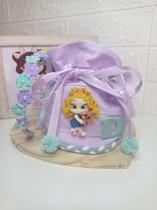 Bolsa Artesanal Infantil + Tiara Menina