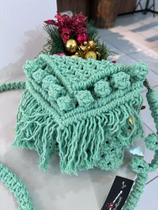 Bolsa artesanal macramê