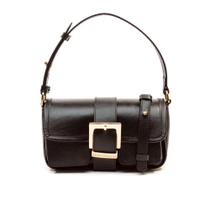 Bolsa Arya Couro Preto Cecconello C2905-9 Bolsa Arya Couro Preto Cecconello C2905-9