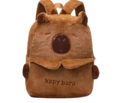 Bolsa aveluda infantil capibara