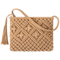 Bolsa Avisky de Crochet para Playa de Verano Mujer de Algodón Cruzada Bolsa Avisky de Crochet para Playa de Verano Mujer de Algodón Cruzada