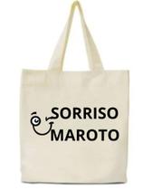 Bolsa Bag Algodao cru Sorriso Maroto Bolsa Bag Algodao cru Sorriso Maroto